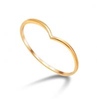 Anel de Ouro Chevron Liso