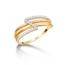 Anel de Ouro com Moissanite Edição Limitada Safira
