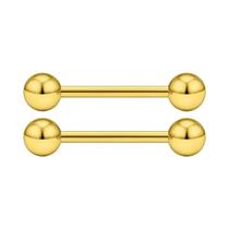 Anel De Piercing Corporal Em Aço Inoxidável 14G 16G Com Rosca Externa PA, Joia De Piercing De 16mm