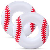 Anel de piscina inflável Flutua ShinyRelief Baseball tamanho adulto Anel de piscina inflável Flutua ShinyRelief Baseball tamanho adulto