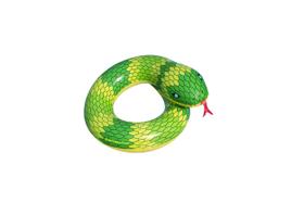 Anel de piscina inflável Swimline Snake amarelo/verde 81x71x41cm