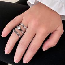 Anel de Prata 3 Aros Luz