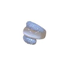 Anel De Prata 925 Com Banho De Rodio Com Zircônias - Aro 19 Anel De Prata 925 Com Banho De Rodio Com Zircônias - Aro 19