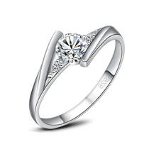 Anel de Prata 925 com Zircônia - Anel Vintage Feminino para Noivado e Casamento Anel de Prata 925 com Zircônia - Anel Vintage Feminino para Noivado e Casamento