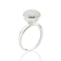 Anel de prata 925 com zircônias BRANCO 810285 Rommanel