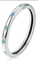 Anel De Prata 925 Cravejado Com Turquesa Legítimo Azul Anel De Prata 925 Cravejado Com Turquesa Legítimo Azul