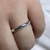 Anel de prata aliança fina de 3mm em aço inoxidável namoro e compromisso romântico