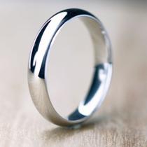 Anel De Prata Avulso Aliança De Namoro 4mm Abaulada Anatômica Antialérgico Envio Rápido