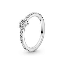 Anel de Prata Brilhante Delicada Borboleta