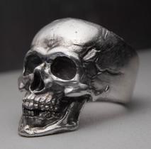 Anel de Prata Caveira - Skull Standart - Em Prata 925 - Celtic Joias Masculinas