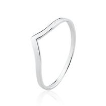 Anel de Prata Chevron Liso