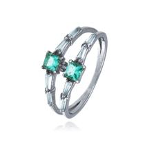 Anel de Prata duplo com Zircônia mod 102140 Anel de Prata duplo com Zircônia mod 102140