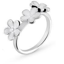 Anel de Prata Esmalte Jardim de Branca Margaridas Anel de Prata Esmalte Jardim de Branca Margaridas