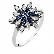 Anel de Prata Flocos de Neve