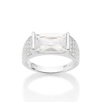 Anel de prata maciça 925 BRANCO 810351 Rommanel Anel de prata maciça 925 BRANCO 810351 Rommanel