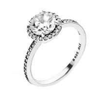 Anel de Prata Nobre Beleza Clássica