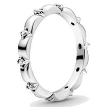 Anel de Prata Pétalas de Flores