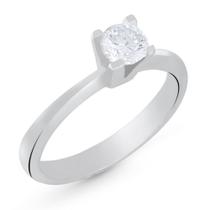 Anel de Prata Solitário Diamond Anel de Prata Solitário Diamond