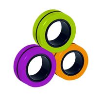 Anel de pulseira magnética Unzip Toy Magic Ring Props Tools Brinquedos de descompressão