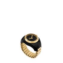 Anel de relógio de quartzo feminino Fossil ES5413 dourado/preto