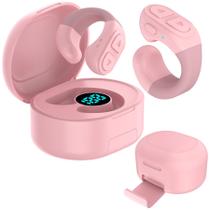 Anel de rolagem de controle remoto Bluetooth SSOBZELR TikTok Pink