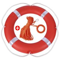 Anel de segurança para barco AIKANG 58 cm com corda flutuante de 30 m Anel de segurança para barco AIKANG 58 cm com corda flutuante de 30 m