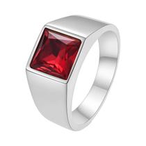 Anel De Selo Grande Com Corte Quadrado De Quartzo Para Mulheres E Homens, Joia Exquisita Para Festas