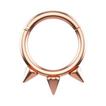 Anel De Septo Punk Cravado, Piercing De Narina, Aço Cirúrgico, Argola De Nariz Articulada, Brinco De