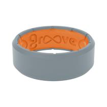 Anel de silicone Groove Life Edge Storm cinza/laranja tamanho 12 homens