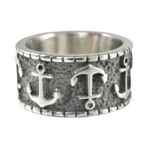 Anel de Sinete Quadrado Geométrico Masculino - Aço Cirúrgico Brilhante - Estilo Punk