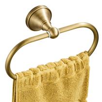Anel de toalha Flybath oval de latão antigo para cozinha de banheiro Anel de toalha Flybath oval de latão antigo para cozinha de banheiro