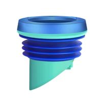 ANEL DE VEDAÇÃO COM FLANGE PARA VASO SANITÁRIO 125x125x80mm