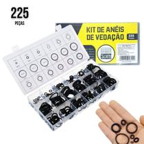 Anel de Vedação de Borracha Para Torneira Oring NBR Nitrílica Estojo 225 Unidades Alta Qualidade Anel de Vedação de Borracha Para Torneira Oring NBR Nitrílica Estojo 225 Unidades Alta Qualidade