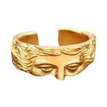 Anel de Vênus Vintage Ajustável - Ouro - Meia Face - Para Homens e Mulheres Anel de Vênus Vintage Ajustável - Ouro - Meia Face - Para Homens e Mulheres