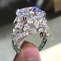 Anel de Zircônia Cúbica com Design Oco - Ouro Rosa e Prata - Joia para Festa Anel de Zircônia Cúbica com Design Oco - Ouro Rosa e Prata - Joia para Festa