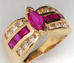 Anel de zirconia rosa pink sofisticado