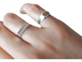 Anel Dedo Mindinho Liso Prata Lei Pequeno 925 Anel Dedo Mindinho Liso Prata Lei Pequeno 925