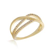 Anel Design Eterno Clássico - banho de ouro amarelo 18k