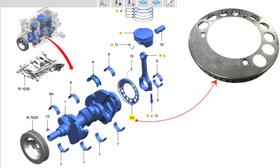Anel Do Sensor De Ignição Da Arvore De Manivelas Ford Ka 1.5 2018 Em Diante ( Roda Fonica ) - GN1G12A227CA