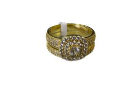 Anel duplo zirconia