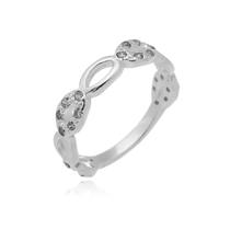 Anel Elos com Pedras Cristal de Prata 925 Anel Elos com Pedras Cristal de Prata 925