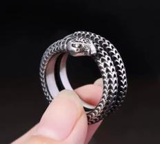 Anel em Aço Inox Cobra Víbora