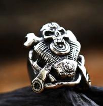 Anel em Aço Inox Mecânico Chaves Profissão Skull Anel em Aço Inox Mecânico Chaves Profissão Skull