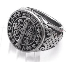 Anel em Aço Inox Modelo São Bento