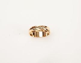 Anel em Banho de Ouro Amarelo 18k