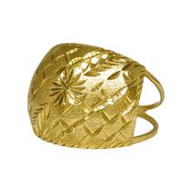 Anel Em Ouro 10k 416 Chapa Amarela Abaulada Anel Em Ouro 10k 416 Chapa Amarela Abaulada