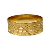Anel Em Ouro 10k 416 Escrava Amarelo 8mm Anel Em Ouro 10k 416 Escrava Amarelo 8mm