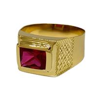 Anel Em Ouro 10k 416 Masculino Pedra Retangular Cores Anel Em Ouro 10k 416 Masculino Pedra Retangular Cores