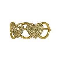 Anel Em Ouro 18k 750 2 Corações Coleção Anel Em Ouro 18k 750 2 Corações Coleção