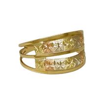 Anel Em Ouro 18k 750 2 Meias Canas Anel Em Ouro 18k 750 2 Meias Canas